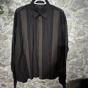Ted Baker Size 5 Brown stripe button up
